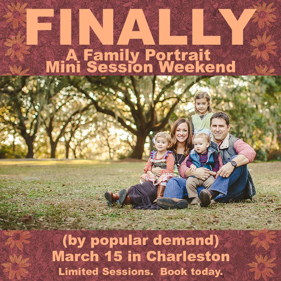 Family Portraits Mini Session Event!