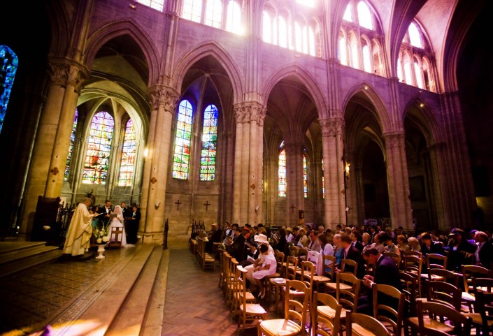 French Cathedral Wedding